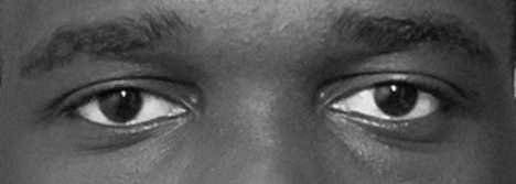 Wilfried Djossi's eyes